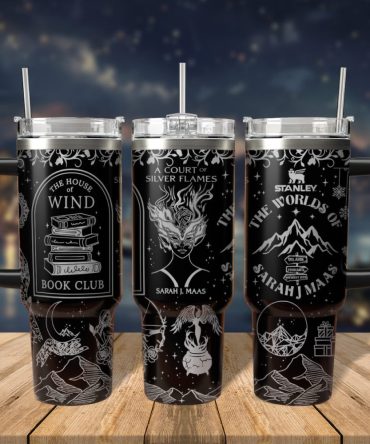 A Court Of Thorns And Roses Book Custom Stanley Quencher 40Oz Stainless Steel Tumbler With Handle