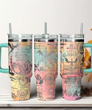 A Court Of Thorns And Roses Book Custom Stanley Quencher 40Oz Stainless Steel Tumbler With Handle
