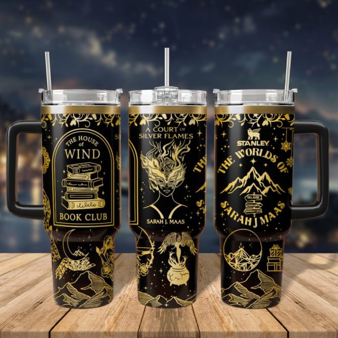 A Court Of Thorns And Roses Book Custom Stanley Quencher 40Oz Stainless Steel Tumbler With Handle