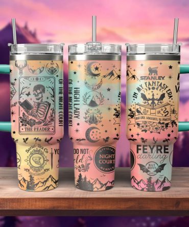 A Court Of Thorns And Roses Book Custom Stanley Quencher 40Oz Stainless Steel Tumbler With Handle