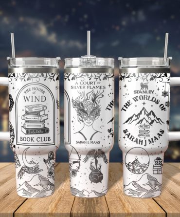 A Court Of Thorns And Roses Book Custom Stanley Quencher 40Oz Stainless Steel Tumbler With Handle