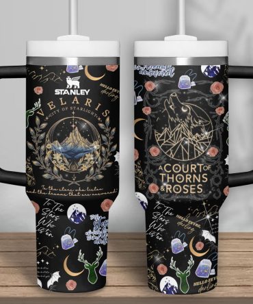A Court Of Thorns And Roses Book Custom Stanley Quencher 40Oz Stainless Steel Tumbler With Handle