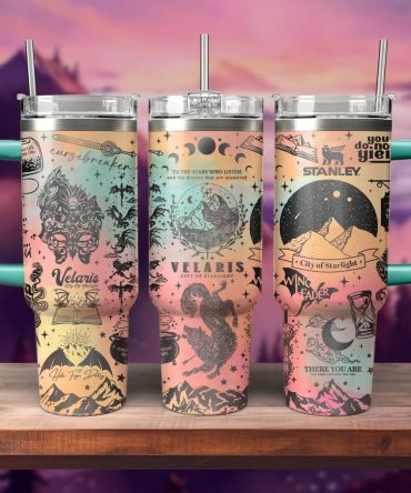 A Court Of Thorns And Roses Book Custom Stanley Quencher 40Oz Stainless Steel Tumbler With Handle