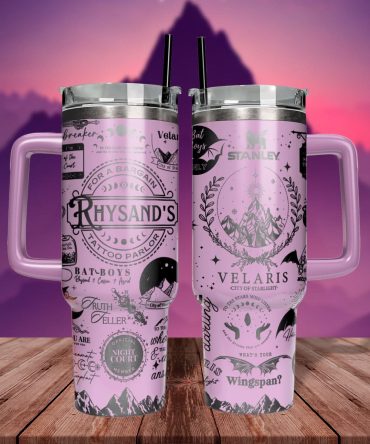 A Court Of Thorns And Roses Book Custom Stanley Quencher 40Oz Stainless Steel Tumbler With Handle