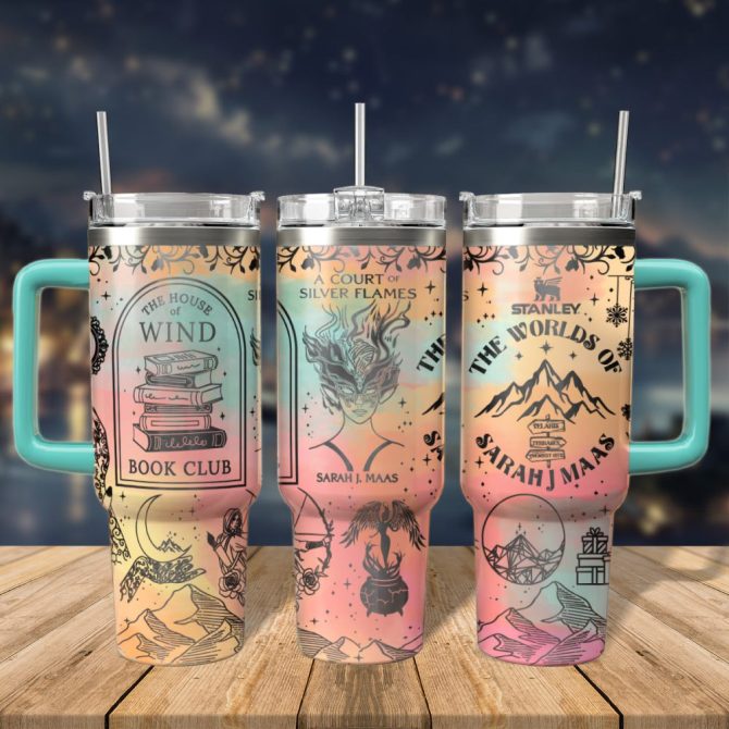 A Court Of Thorns And Roses Book Custom Stanley Quencher 40Oz Stainless Steel Tumbler With Handle