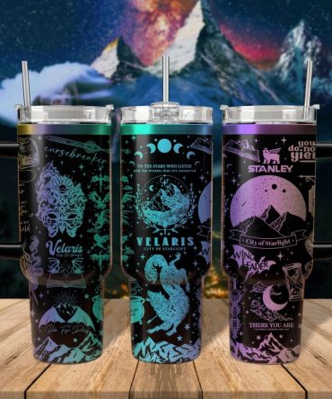 A Court Of Thorns And Roses Book Custom Stanley Quencher 40Oz Stainless Steel Tumbler With Handle