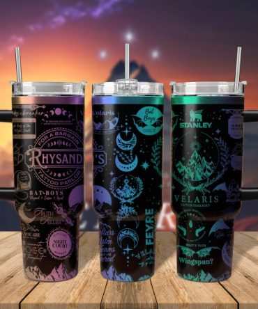A Court Of Thorns And Roses Book Custom Stanley Quencher 40Oz Stainless Steel Tumbler With Handle