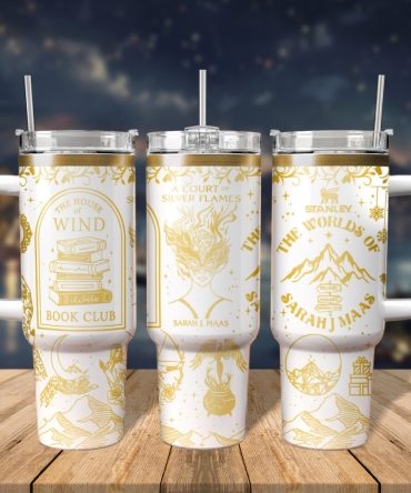 A Court Of Thorns And Roses Book Custom Stanley Quencher 40Oz Stainless Steel Tumbler With Handle