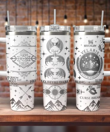 A Court Of Thorns And Roses Book Custom Stanley Quencher 40Oz Stainless Steel Tumbler With Handle