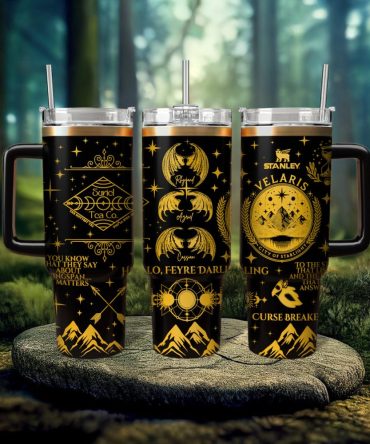 A Court Of Thorns And Roses Book Custom Stanley Quencher 40Oz Stainless Steel Tumbler With Handle