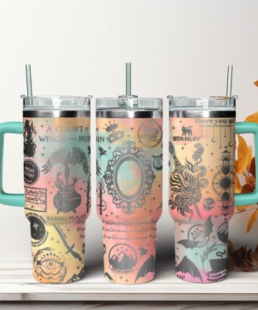 A Court Of Wings And Ruin Book Custom Stanley Quencher 40Oz Stainless Steel Tumbler With Handle