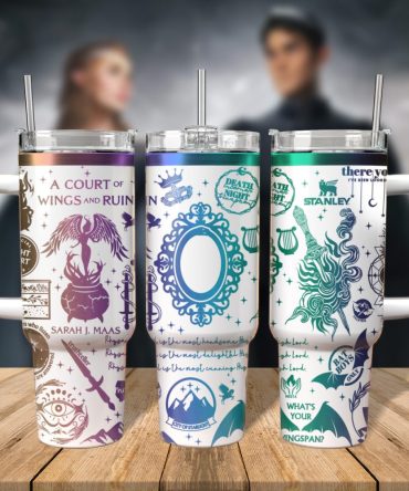 A Court Of Wings And Ruin Book Custom Stanley Quencher 40Oz Stainless Steel Tumbler With Handle