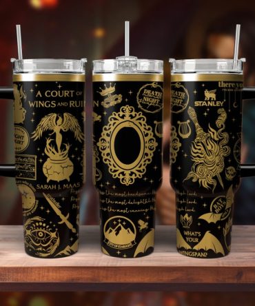 A Court Of Wings And Ruin Book Custom Stanley Quencher 40Oz Stainless Steel Tumbler With Handle