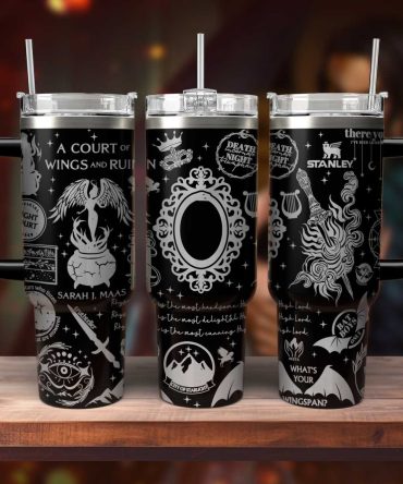 A Court Of Wings And Ruin Book Custom Stanley Quencher 40Oz Stainless Steel Tumbler With Handle