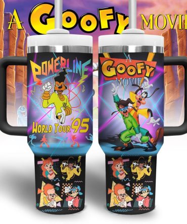A Goofy Movie Disney Cartoon Custom Stanley Quencher 40Oz Stainless Steel Tumbler