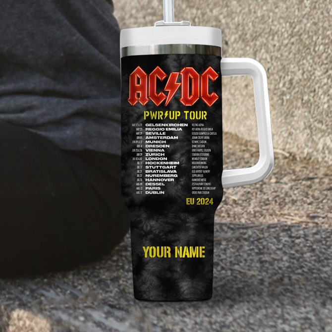 Ac/Dc Music Custom Stanley Quencher 40Oz Stainless Steel Tumbler - Image 3