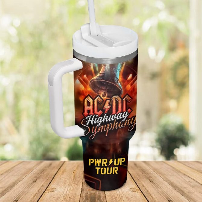 Ac/Dc Music Custom Stanley Quencher 40Oz Stainless Steel Tumbler - Image 2