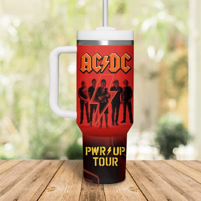 Ac/Dc Music Custom Stanley Quencher 40Oz Stainless Steel Tumbler - Image 3