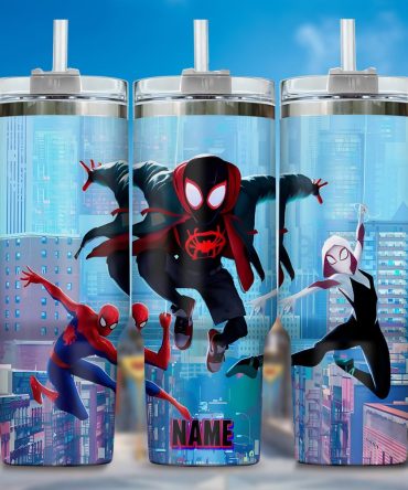 Across The Spider-Verse Movies Custom Stanley Quencher 40Oz Stainless Steel Tumbler With Handle