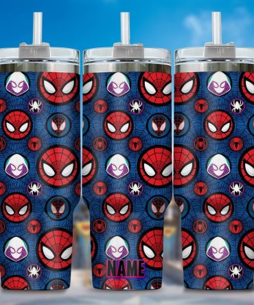 Across The Spider-Verse Movies Custom Stanley Quencher 40Oz Stainless Steel Tumbler With Handle