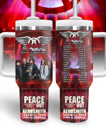 Aerosmith Music Custom Stanley Quencher 40Oz Stainless Steel Tumbler