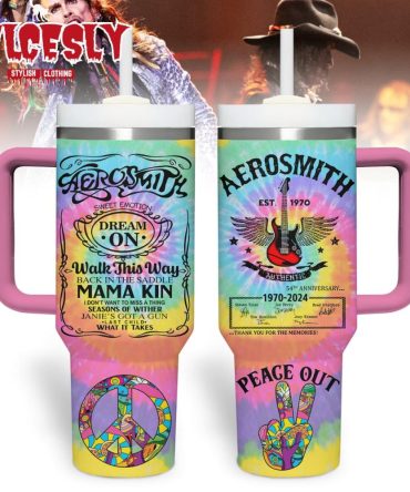 Aerosmith Music Custom Stanley Quencher 40Oz Stainless Steel Tumbler With Handle