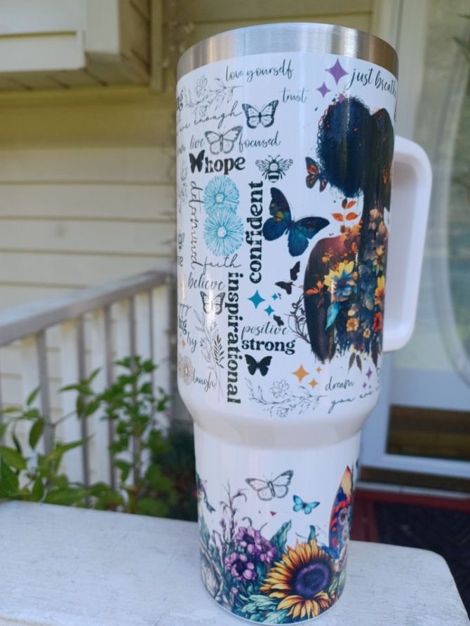 Affirmations Custom Stanley Quencher 40Oz Stainless Steel Tumbler - Image 5