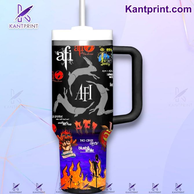 Afi Music Custom Stanley Quencher 40Oz Stainless Steel Tumbler With Handle - Image 2