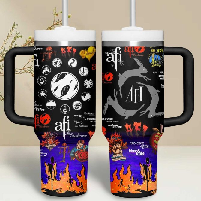 Afi Music Custom Stanley Quencher 40Oz Stainless Steel Tumbler With Handle - Image 5
