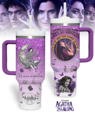 Agatha All Along Movies Custom Stanley Quencher 40Oz Stainless Steel Tumbler With Handle
