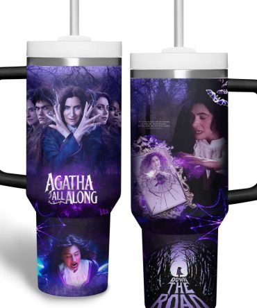 Agatha All Along Movies Custom Stanley Quencher 40Oz Stainless Steel Tumbler With Handle