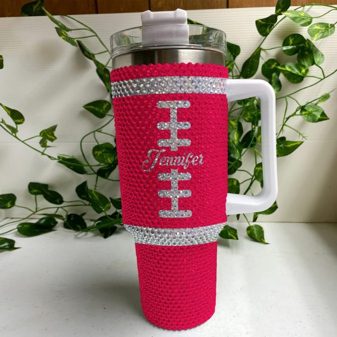 Alabama Crimson Tide Ncaa Custom Stanley Quencher 40Oz Stainless Steel Tumbler With Handle - Image 4