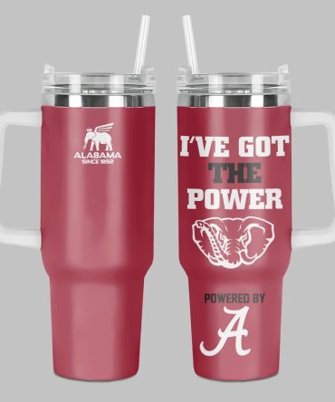 Alabama Crimson Tide Ncaa Custom Stanley Quencher 40Oz Stainless Steel Tumbler With Handle