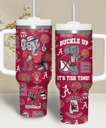 Alabama Ncaa Custom Stanley Quencher 40Oz Stainless Steel Tumbler