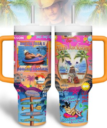 Alan Jackson Music Custom Stanley Quencher 40Oz Stainless Steel Tumbler