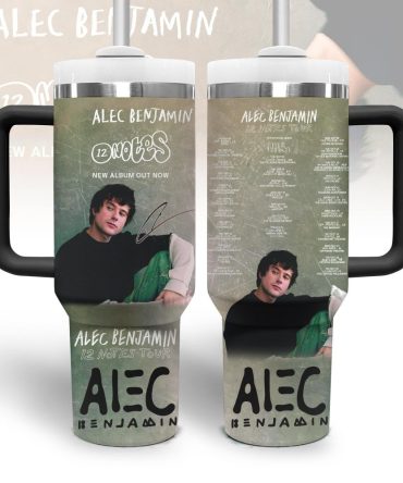 Alec Benjamin Music Custom Stanley Quencher 40Oz Stainless Steel Tumbler With Handle
