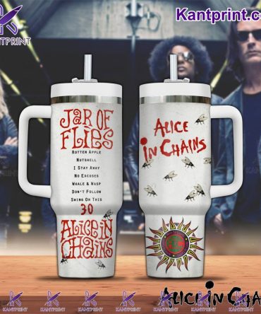 Alice In Chains Jar Of Flies Music Custom Stanley Quencher 40Oz Stainless Steel Tumbler With Handle