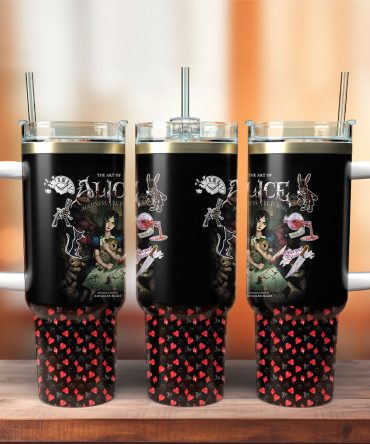 Alice: Madness Returns Games Custom Stanley Quencher 40Oz Stainless Steel Tumbler With Handle