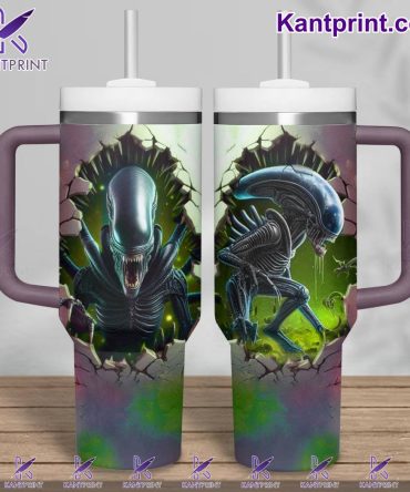Alien Broken Movies Custom Stanley Quencher 40Oz Stainless Steel Tumbler With Handle