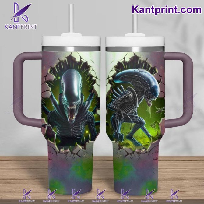 Alien Broken Movies Custom Stanley Quencher 40Oz Stainless Steel Tumbler With Handle
