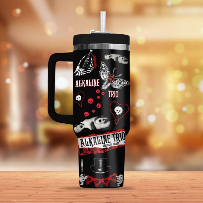 Alkaline Trio Music Custom Stanley Quencher 40Oz Stainless Steel - Image 2
