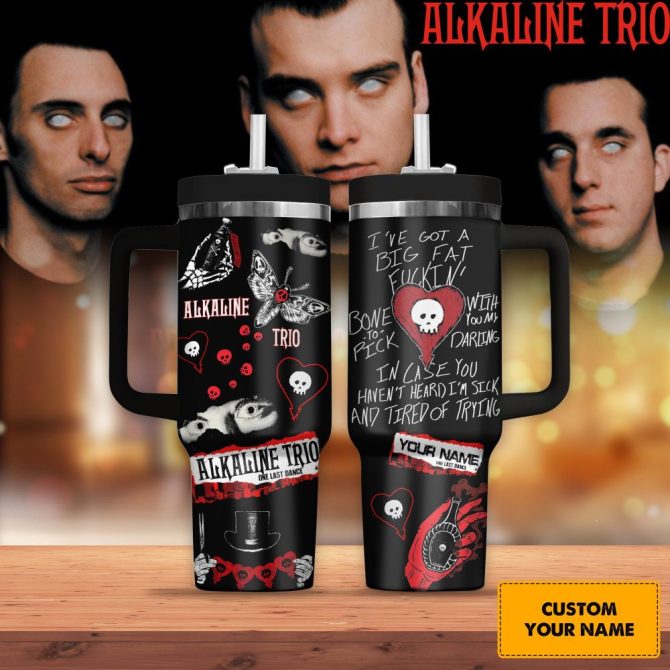Alkaline Trio Music Custom Stanley Quencher 40Oz Stainless Steel