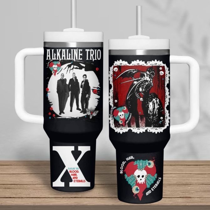 Alkaline Trio Music Custom Stanley Quencher 40Oz Stainless Steel Tumbler