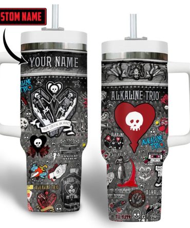 Alkaline Trio Music Custom Stanley Quencher 40Oz Stainless Steel Tumbler