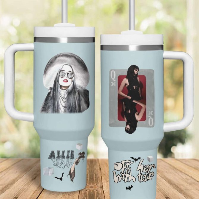 Allie X Music Custom Stanley Quencher 40Oz Stainless Steel Tumbler - Image 4