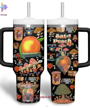 Allman Brothers Band Music Custom Stanley Quencher 40Oz Stainless Steel Tumbler With Handle