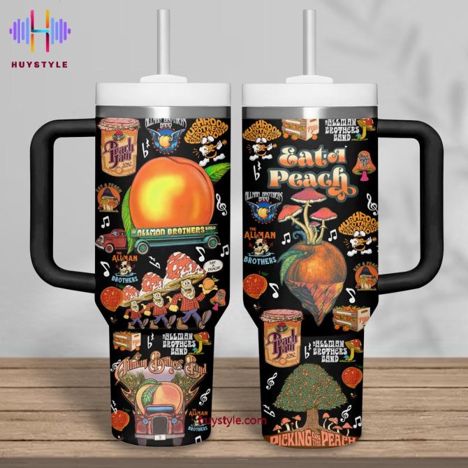 Allman Brothers Band Music Custom Stanley Quencher 40Oz Stainless Steel Tumbler With Handle - Image 2