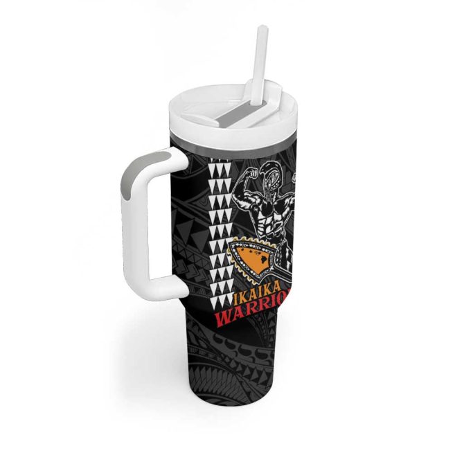 Aloha Ikaika Warrior Helmet Custom Stanley Quencher 40Oz Stainless Steel Tumbler With Handle - Image 2