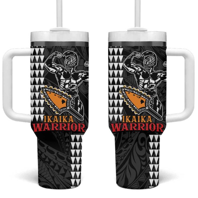 Aloha Ikaika Warrior Helmet Custom Stanley Quencher 40Oz Stainless Steel Tumbler With Handle