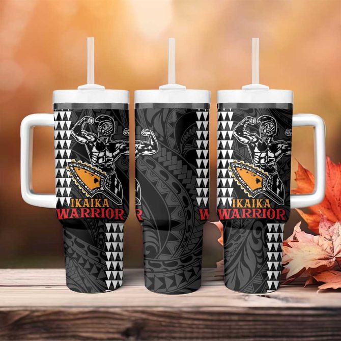 Aloha Ikaika Warrior Helmet Custom Stanley Quencher 40Oz Stainless Steel Tumbler With Handle - Image 4